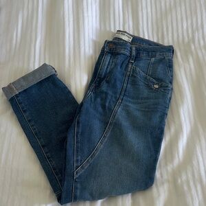 Dark Blue Denim Jeans Free People
